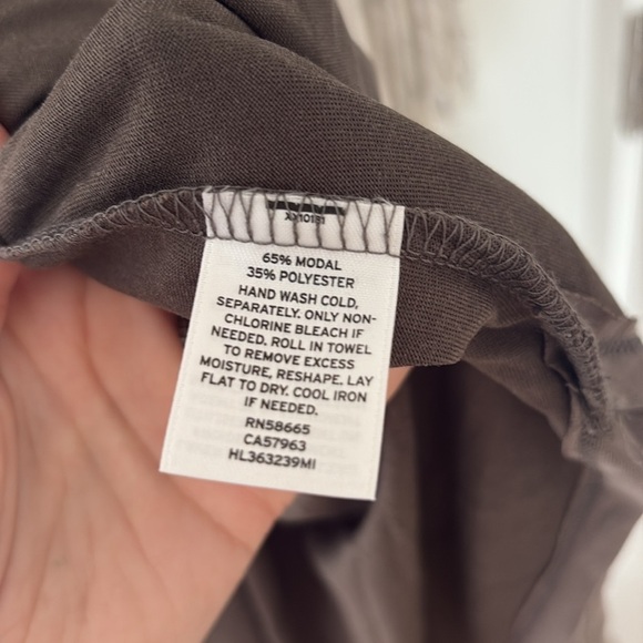 NWT TROUVE | Gray front tie sleeveless dress scoop neck modal blend Sz XS - Picture 5 of 7